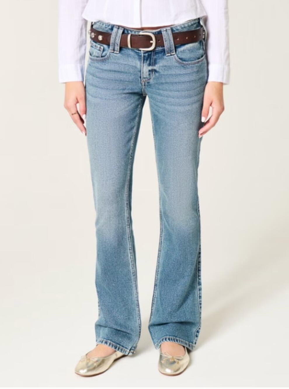 Hollister Low Rise Bootcut Y2K Jeans Blue 31 / 12
